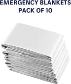 Emergency Blankets Pack of 10 – Mylar Thermal Space Blanket - Image 8