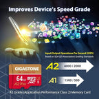 【5-Years Data Recovery】 GIGASTONE 64GB Micro SD Card 10-Pack, 4K Camera Pro - Image 6