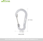 Booms Fishing CC1 Multi-Use Carabiner Clip, 6 Pack Small Caribeener Clips - Image 5
