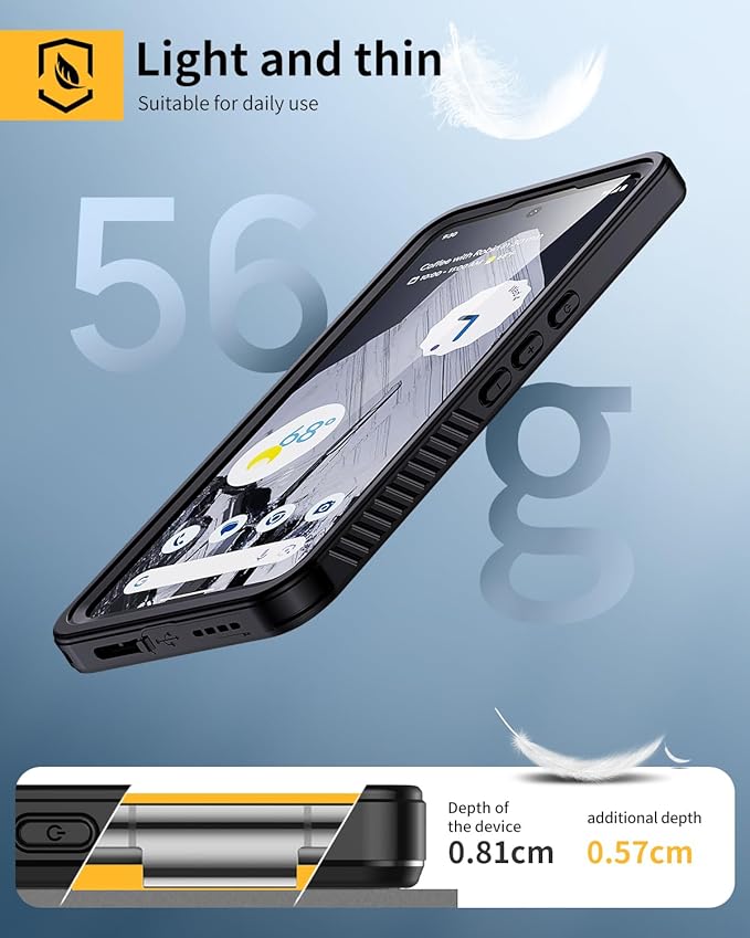 Lanhiem Pixel 8 Pro Case, IP68 Waterproof Dustproof Case - Image 5