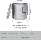 iBasingo 350ml Titanium Cup - Image 2