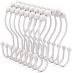 Bathway White Shower Curtain Hooks and Rings by Bathway