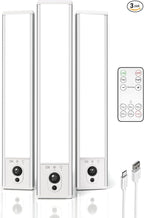 EZVALO 3-Pack Under Cabinet Lighting, 2400mAh Motion Sensor Light, LED Closet by EZVALO