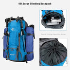 Bseash 60L Waterproof Hiking Camping Backpack - Image 5
