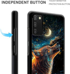 for Samsung Galaxy S20 FE Case, Star Cave Hungry Wolf Pattern Graphic Design - Image 4