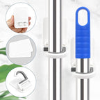 4 Pcs White Broom and Mop Holder Wall Mount Self-Adhesive Anti-Slip Gripper - Image 5