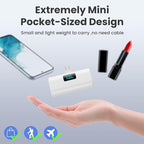 Small Portable Charger 5200mAh, Upgraded PD USB C Power Bank Built-in USB-C - Image 3