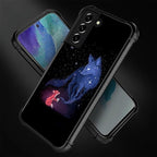 for Samsung Galaxy S21 FE Case, Galaxy Fox Wolf Pattern Graphic Design Girl Boy - Image 5