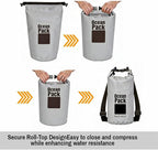 Waterproof Dry Bag Backpack Set of 3 – PVC Roll Top Waterproof Bags - Image 5
