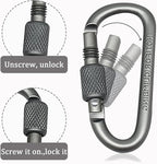 YUCHIYA 8 Pack D-Shape Carabiner Clasp - Image 3