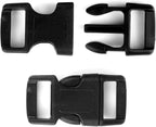 5/8" Black Plastic Side Release Buckle Curved Quick Release - Image 3