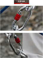 Heavy Duty Locking Climbing Carabiner Clip CE Rated 25 kN 5600 LB Rugged - Image 3