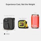 SEAINGO Portable Waist Fan Rechargeable – 10000mAh, 42 ft/s Max, 5 Speeds - Image 7