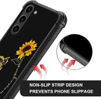 for Samsung Galaxy S23 Case, Pig Sunflower Yellow Sunshine Pattern Graphic - Image 4