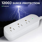 Outdoor Power Strip Weatherproof, IPX6 Waterproof Surge Protector - Image 4
