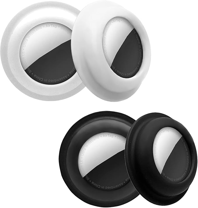 Aimtel Case for Apple AirTag Sticker, 4 Pack Air Tags Removable Adhesive Mount by Aimtel