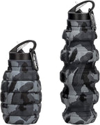 Collapsible Travel Water Bottle19.6 oz, Reuseable Silicone Foldable Water by PenghaiYunfei