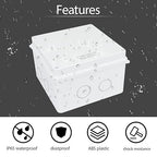 LeMotech Junction Box, Electrical Box IP65 Water Resistant Dustproof ABS - Image 5