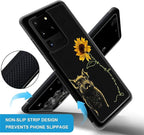 for Samsung Galaxy S20 Ultra Case, Pig Sunflower Yellow Sunshine Pattern - Image 2