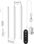 Remote Control Under Cabinet Led Light Plug in, Dimmable Daylight White 4500K by ASOKO