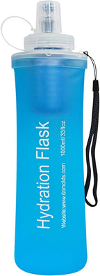 GUYI 1.0L Collapsible Water Filter Bottle, Removes Impurities, BPA Free by GUYI