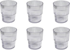 Fine Ribbed Acrylic Drinking Glass - Image 2