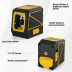 Laser Level with Tripod, 100 feet Green Cross Line Self Rotary Leveling Laser - Image 6