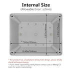 LeMotech Junction Box IP67 Waterproof Dustproof ABS Plastic Project Box - Image 3