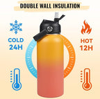 Fijinhom 32oz Insulated Stainless Steel Water Bottle, Wide Mouth Double Wall - Image 5