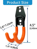 GeeWatom 2 Pack Garage Storage Utility Hooks，Garage Garden Tool Organizer，Steel - Image 2