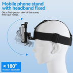 Head-Mounted Mobile Phone Holder, First-Person View Video Outdoor Live Shooting - Image 3