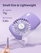 Aluan Handheld Mini Fan Powerful Small Personal Portable Speed Adjustable USB - Image 2