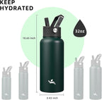 Konokyo 32 oz Insulated Water Bottle Stainless Steel Sport Bottles - Image 5