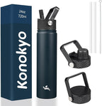 Konokyo Insulated Water Bottle 24oz Stainless Steel Sport Bottles by Konokyo