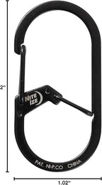 Nite IZE GS2-01-R6 G-Series Dual Chamber Carabiner, Size #2 1-Pack - Image 9