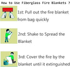 Fire Blanket for Home Emergency Survival – Fiberglass Suspend Fire Flames - Image 5