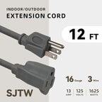 12ft Outdoor Extension Cord for Christmas Decorations - Image 2