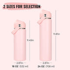 Fijinhom 24oz Insulated Stainless Steel Water Bottle, Wide Mouth Double Wall - Image 2