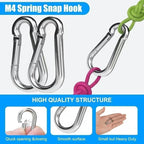 30 Pack M4 Mini Carabiner Clips, 1.57 Inch Spring-Loaded Snap Hooks - Image 6
