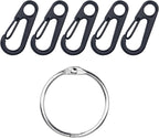 SWATOM Small Mini Carabiner Clip Tiny Spring Snap Hook Keychains Micro by SWATOM