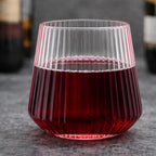 Oojami 40 Pack Pink Ribbed Plastic Wine Glasses 12 oz - Image 5