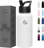 COKTIK 32oz Sports Water Bottle, Stainless Steel Water Bottle by coktik