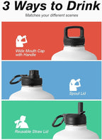 Coolflask 128 oz Gallon Water Bottle Insulated - Image 5