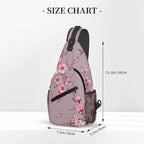 Pink Cherry Blossom Crossbody Sling Bag - Image 2