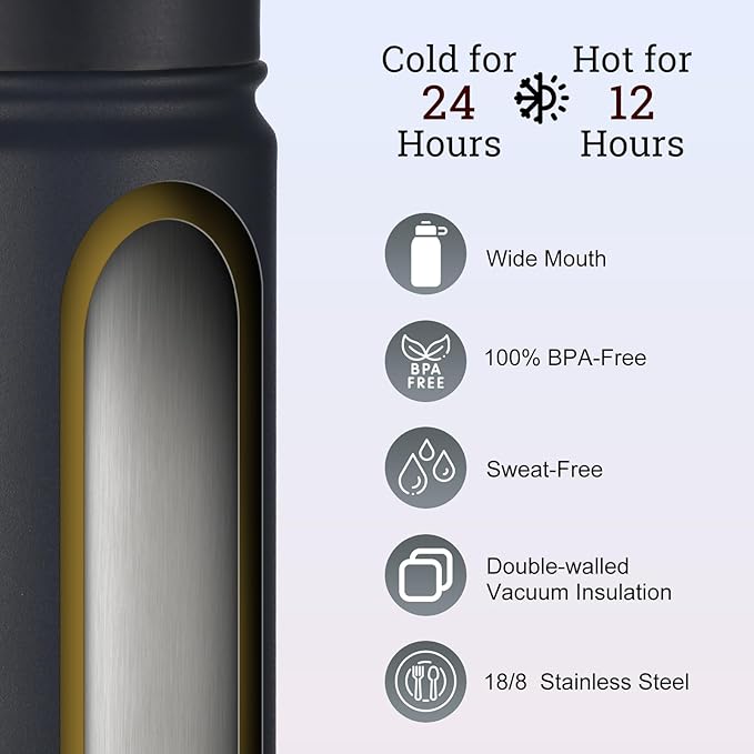 mininoo Insulated Stainless Steel Water Bottle - Image 2