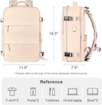 coofay Carry On Backpack Flight Approved Personal Item Travel Backpack - Image 3