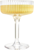 Premium ACRYLIC Champagne Tower Kit | 20 Stackable 7 oz Plastic Coupe Flutes | - Image 9