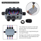 NineLeaf Outdoor Junction Box, IP66 Weatherproof Electrical Project Boxes - Image 7