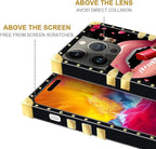 Compatible with iPhone 15 Pro Case, Glitter Red Rose Queen Leopard Lipstick - Image 7
