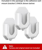 KMOUANTS 3 Pack Blink Mini No Drill No Screws Wall Mount Bracket - Image 6